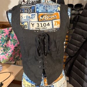 Forever 21 Stripped Corset Top